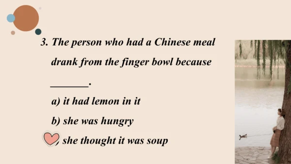 Module 6 Eating together Unit 3 Language in use  课