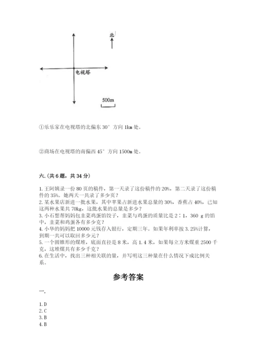 苏教版数学小升初模拟试卷重点.docx