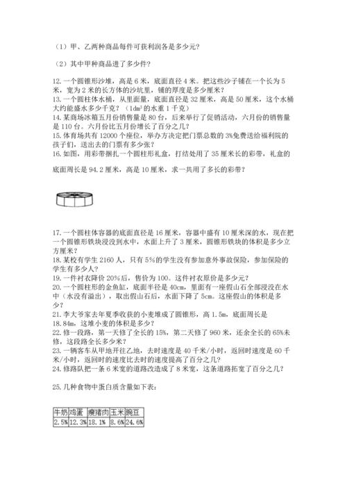 小升初数学应用题50道精品（易错题）.docx