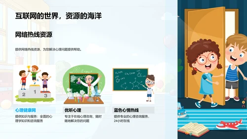 心理健康学习报告PPT模板