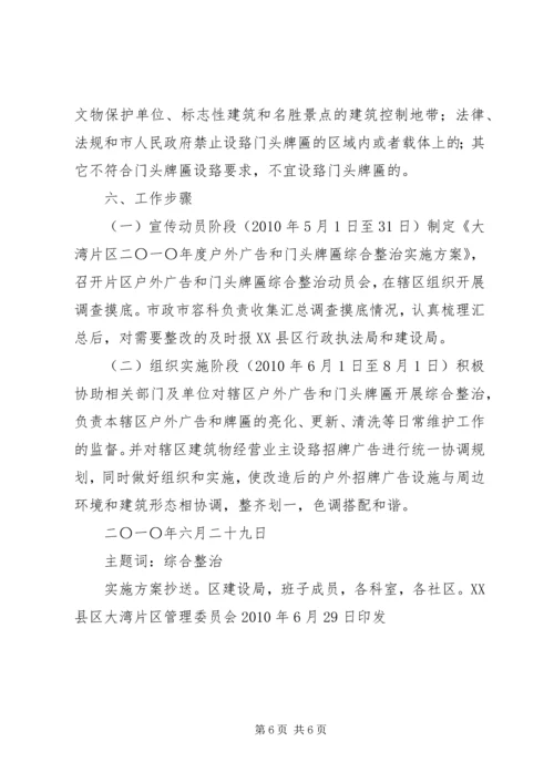 门头牌匾实施方案.docx