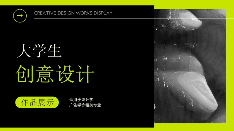 大学生课堂展示创意设计通用PPT模板