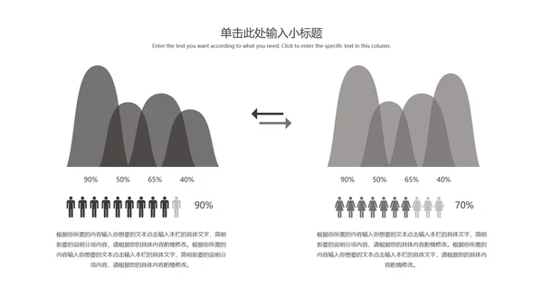 白色极简商务数据报告PPT模板