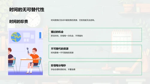 时间管理学习报告PPT模板