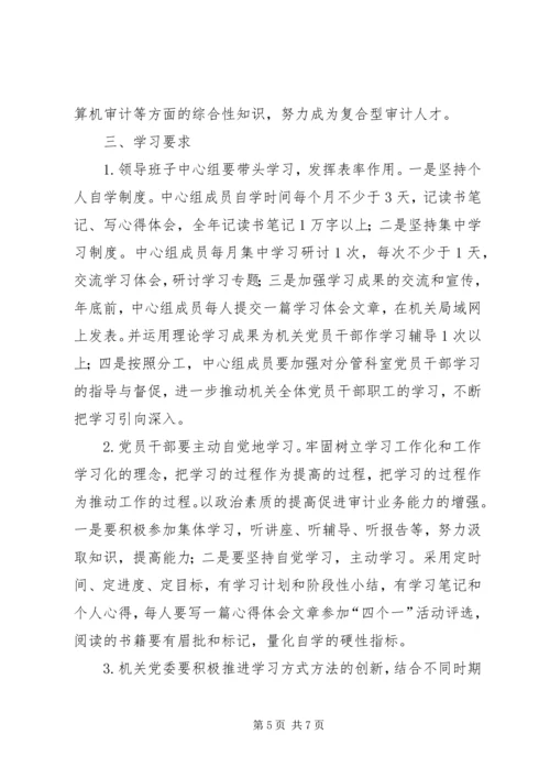 审计局党员干部理论学习意见.docx