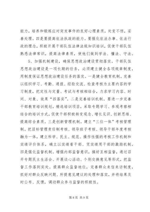 关于加强干部队伍思想政治建设的思考.docx