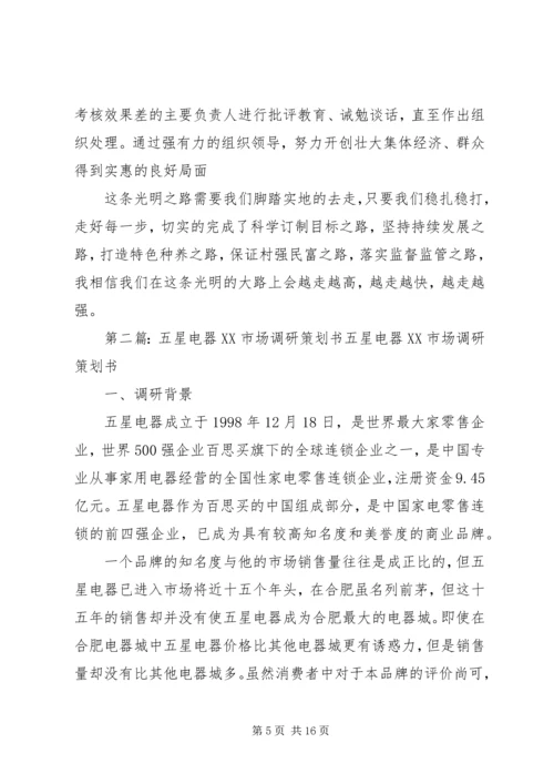 五星工作调研报告.docx