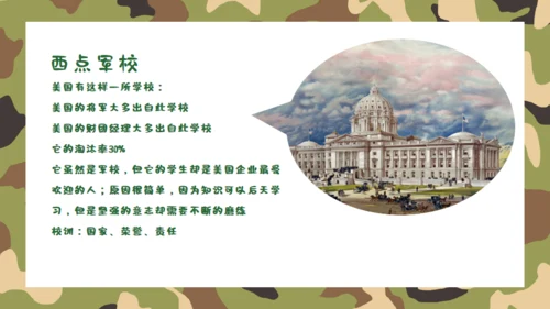 开学军训动员会绿色迷彩风通用PPT模板