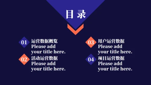简约商务风企业运营报告通用PPT模板