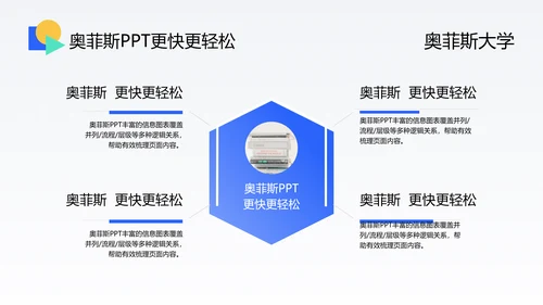 蓝白校园时尚商务风毕业答辩PPT模板