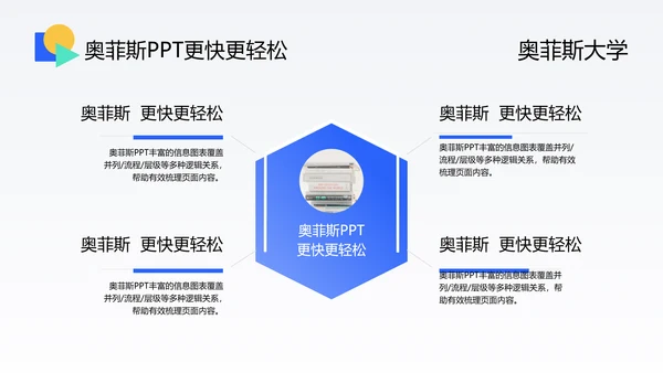 蓝白校园时尚商务风毕业答辩PPT模板