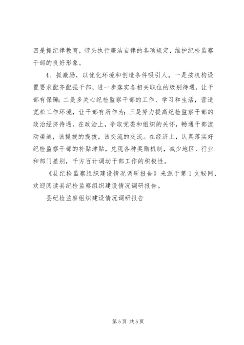 县纪检监察组织建设情况调研报告 (3).docx