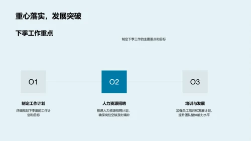 季度人资行政总结报告PPT模板