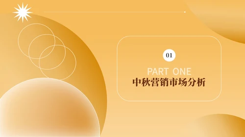 黄色简约风中秋商家内部营销会议PPT模板
