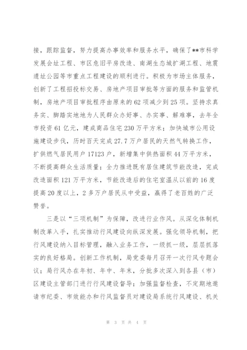 市建设局工作总结.docx