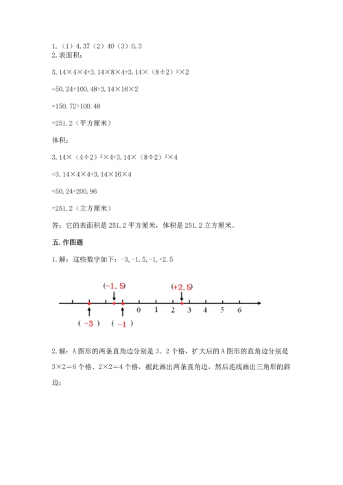 人教版六年级下册数学期末测试卷必考题.docx