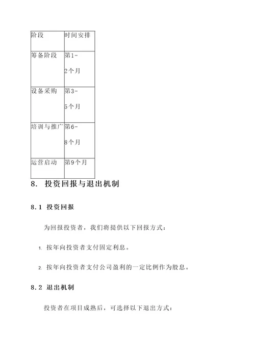 野猪拉投资的策划书