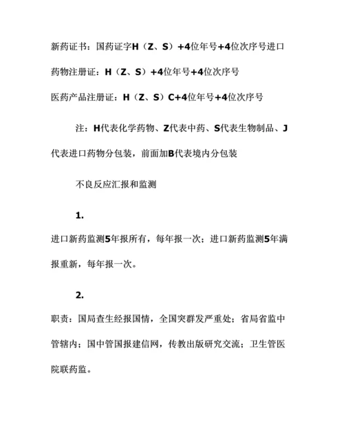 2023年执业药师药事管理与法规的速记口诀赶紧收藏6.21.docx