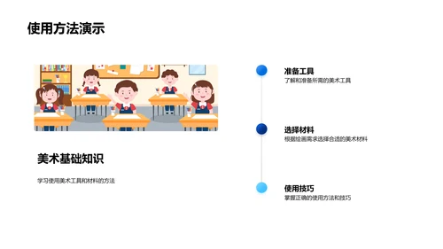 小学美术课堂教学PPT模板