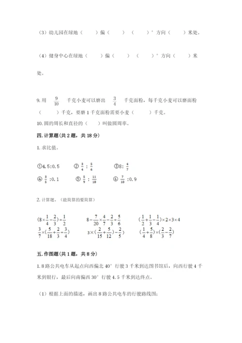 2022人教版六年级上册数学期末测试卷（名师系列）word版.docx