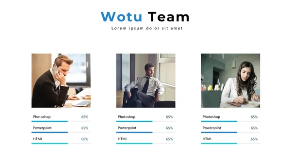 蓝色现代设计公司简介商务汇报PPT模板