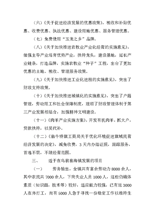 招商引资项目推荐书(共8页)