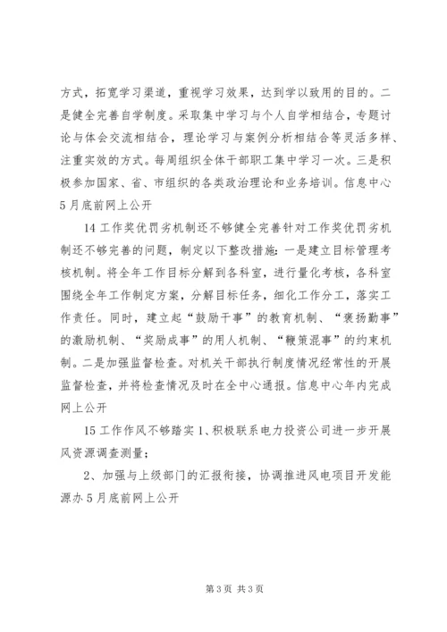 发改委作风活动整改汇报.docx