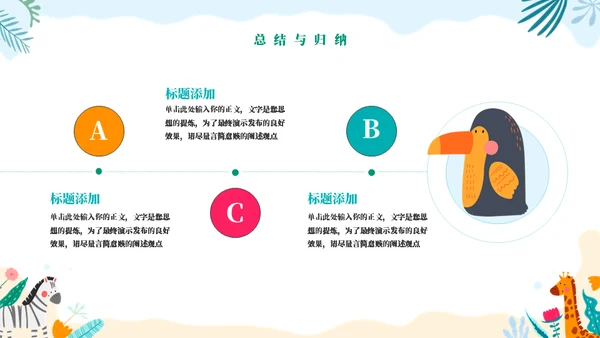 动物王国教学通用PPT模板