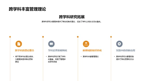 跨学科领域的管理学探索