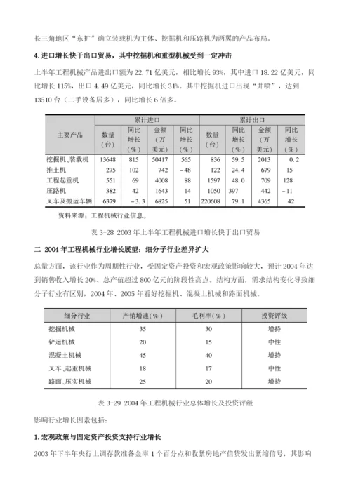 工程机械整体快速增长-细分行业有差异.docx