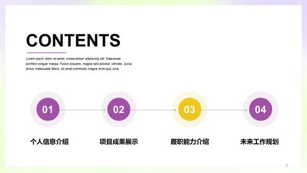 紫色创意炫酷IT互联网竞聘述职PPT案例