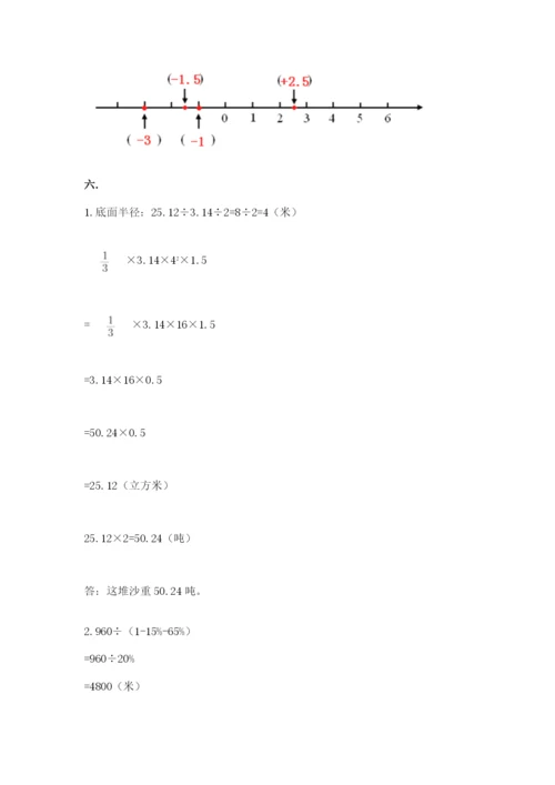 河北省【小升初】2023年小升初数学试卷（巩固）.docx
