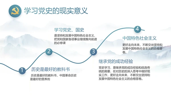 中国风党建党风廉政工作计划动态PPT
