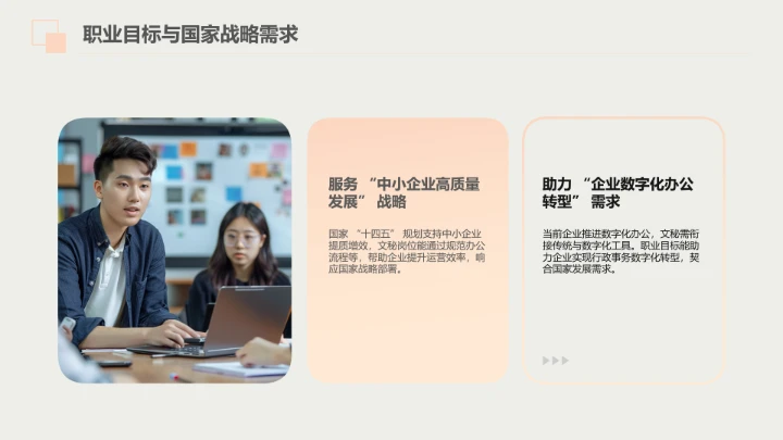 汉语言文学专业大学生职业生涯规划发展展示PPT模版