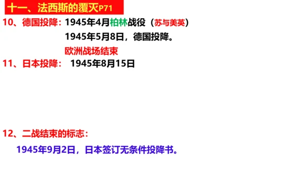 第15课 第二次世界大战 课件 统编版九年级历史下册