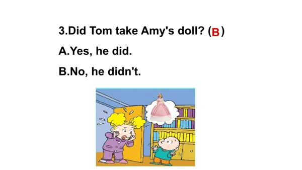 Module7 Unit1 Did you take Amy's doll 同步备课课件（含flas