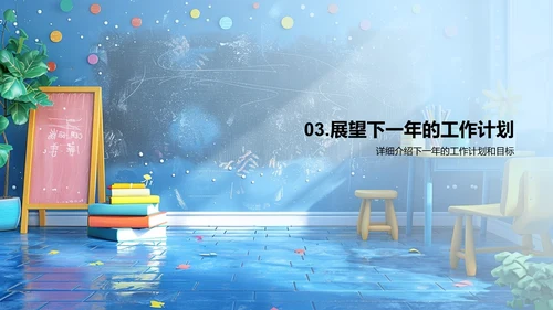培训师年度工作总结PPT模板