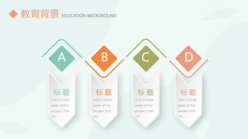 淡雅小清新个人简历自我介绍动态PPT模板