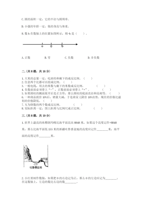 北师大版数学小升初模拟试卷（培优b卷）.docx