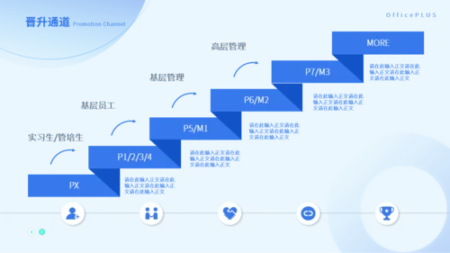 蓝色渐变简约商务风企业文化宣传招聘宣讲会