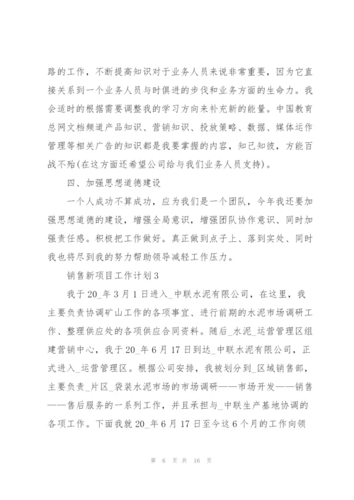 销售新项目个人工作计划6篇.docx