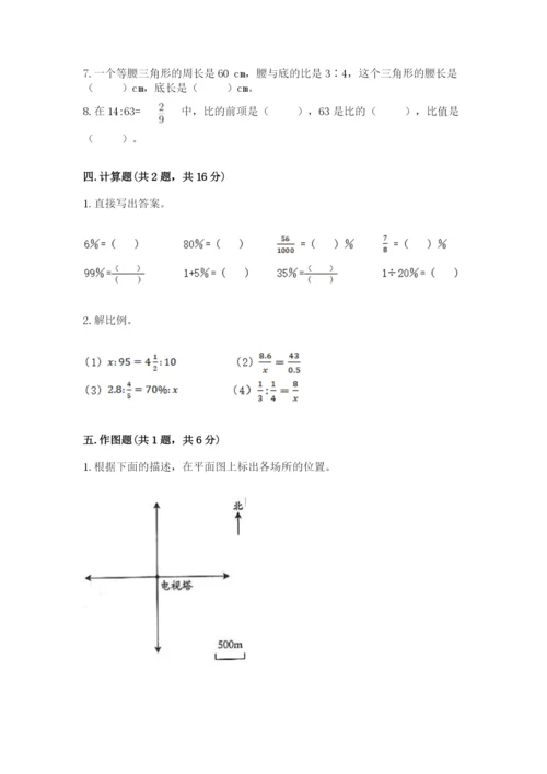 冀教版六年级下册数学 期末检测卷精品（各地真题）.docx
