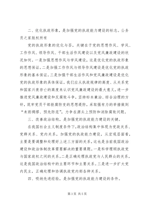 浅论加强和改进党的执政能力建设.docx