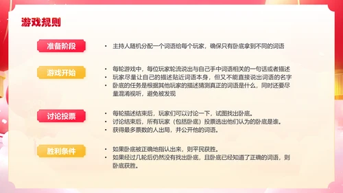 红色国潮风年会小游戏PPT模板