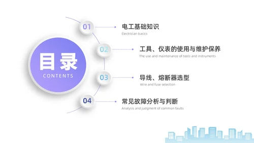 彩色水彩微粒体电工培训企业培训PPT课件
