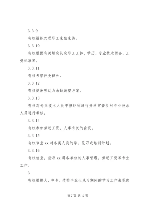 人力资源部主任工作责任制度精编.docx