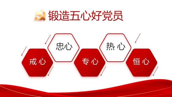 红色简约大气党支部政府工作总结PPT