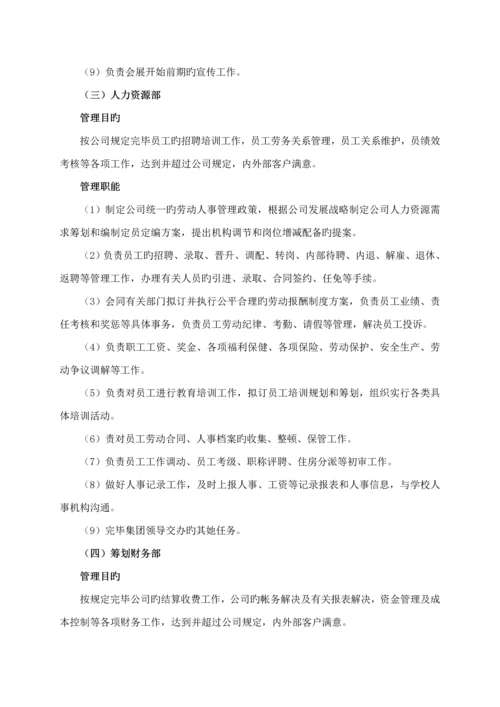 公司组织架构重点规划专题方案.docx