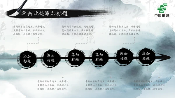 中国邮政储蓄银行邮储邮局动态PPT模板