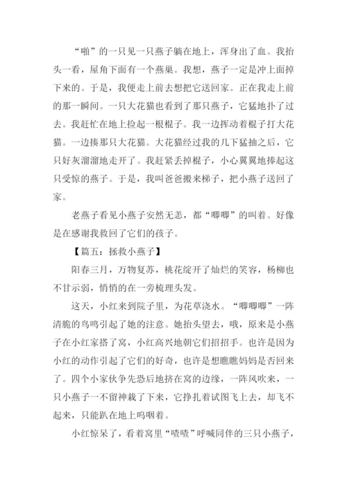 拯救小燕子作文.docx